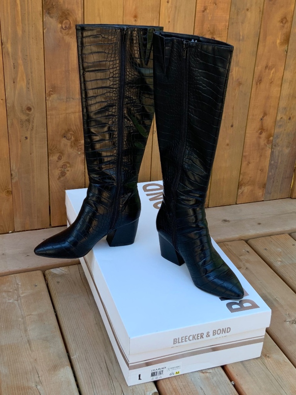 Bleecker and Bond high ladies’ boots, colour black, size 6,5